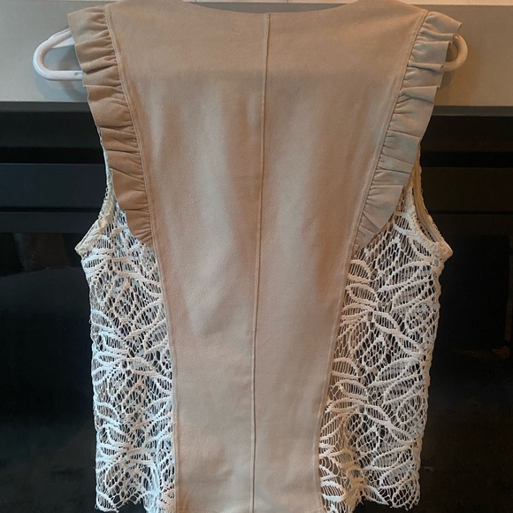 Suede Top with floral cut out sides - Picture 8 of 8